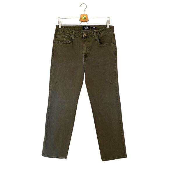 LTJ Letters to Juliet Siena High Rise Straight Olive Green Jean L.T.J. Size 30 - Picture 2 of 6